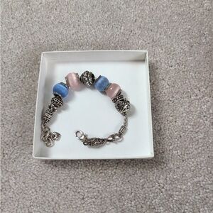Brighton Silver and Pastel Beaded Bracelet